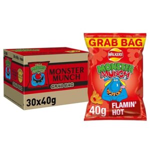 flaming hot monster munch 30 x 40g